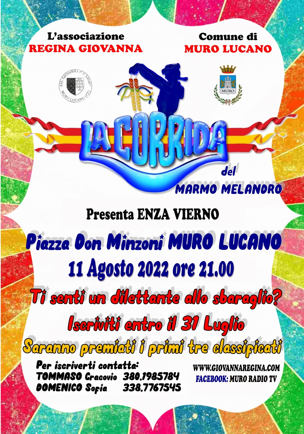 2^ edizione "LA CORRIDA DEL MARMO-MELANDRO" - ASSOCIAZIONE REGINA GIOVANNA